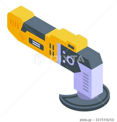 Electric saw icon. Isometric of electric saw vector icon for web design isolated on white background Electric saw icon. Isometric of electric saw vector icon for web design isolated on white background 107559250