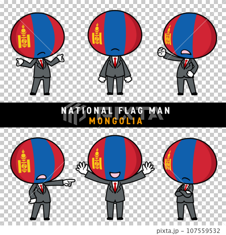 A character set that personifies the Mongolian flag. 107559532