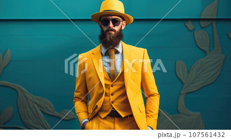 Chic and patriotic, this man showcases his support for Ukraine through fashion 107561432