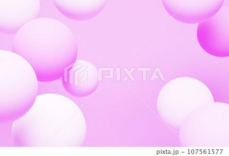 3D背景素材_カラーボール_紫 107561577