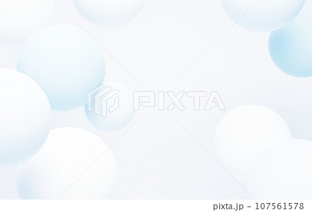 3D背景素材_カラーボール_白 107561578