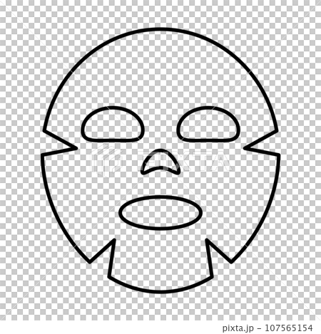 Beauty pack icon. Sheet mask. vector. 107565154