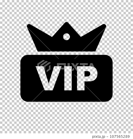 VIPのシルエットアイコン。特別優遇。ベクター。 VIPのシルエットアイコン。特別優遇。ベクター。 107565289