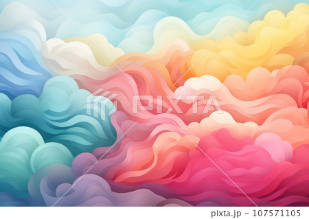 Abstract background with rainbowLGBTQ Genarative AI 107571105