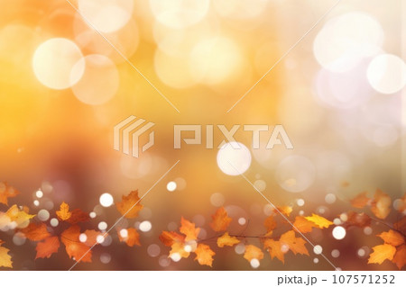 Beautiful autumn bokeh Generative AI 107571252