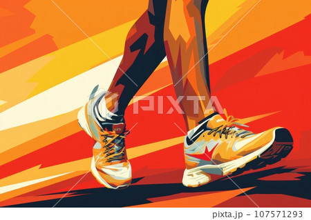 marathon poster design abstract background marathon poster design abstract background 107571293