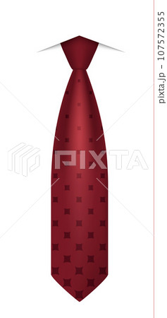 Red shirt tie icon. Realistic illustration of red shirt tie vector icon for web design isolated on white background 107572355