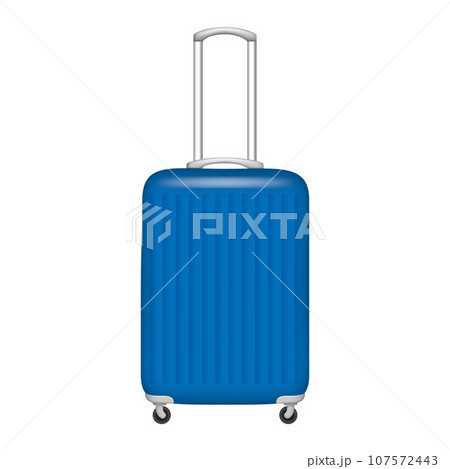 Plastic travel bag icon. Realistic illustration of plastic travel bag vector icon for web design isolated on white background 107572443