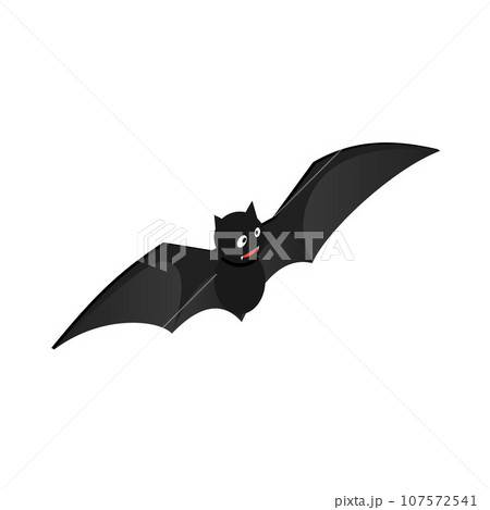 Fly bat icon. Isometric of fly bat vector icon for web design isolated on white background 107572541