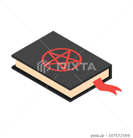 Satan book icon. Isometric of satan book vector icon for web design isolated on white background 107572569