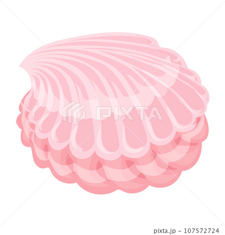 Sweet candy shell icon. Cartoon of sweet candy shell vector icon for web design isolated on white background Sweet candy shell icon. Cartoon of sweet candy shell vector icon for web design isolated on white background 107572724
