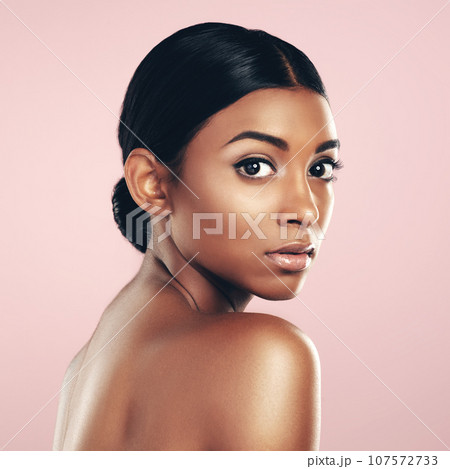 I have no doubt that my skincare regime is the best. Studio portrait of a beautiful young woman posing against a pink background. I have no doubt that my skincare regime is the best. Studio portrait of a beautiful young woman posing against a pink background. 107572733