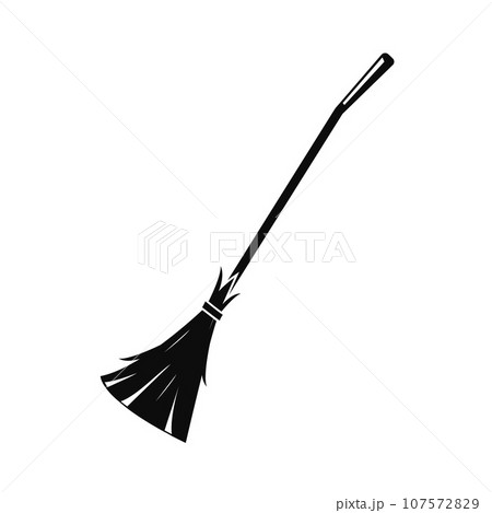 Broom icon. Simple illustration of broom vector icon for web design isolated on white background 107572829