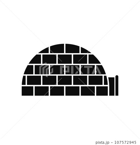 Alaska igloo icon. Simple illustration of alaska igloo vector icon for web design isolated on white background 107572945