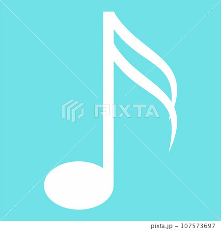 Sixteenth music note icon. Flat illustration of sixteenth music note vector icon for web design Sixteenth music note icon. Flat illustration of sixteenth music note vector icon for web design 107573697