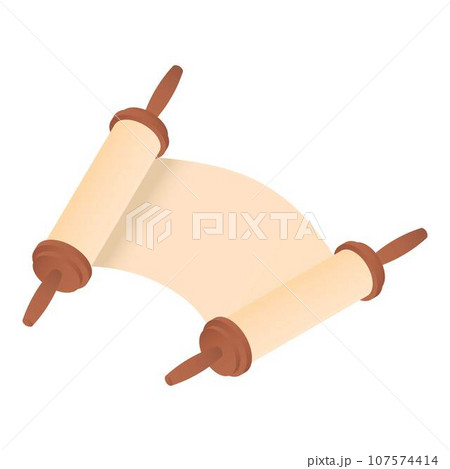 Open torah icon. Isometric of open torah vector icon for web design isolated on white background 107574414