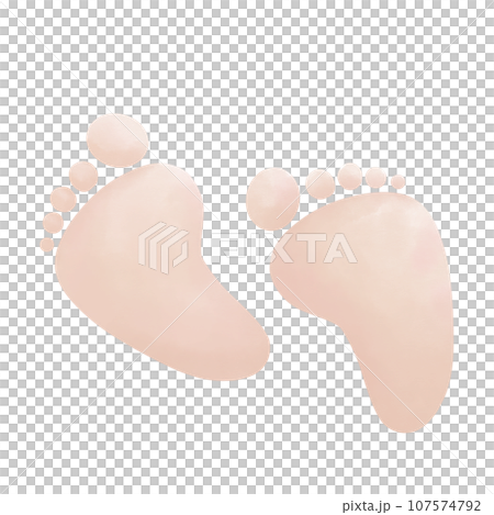 children's footprints children's footprints 107574792