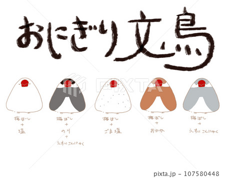 おにぎりのような文鳥たち おにぎりのような文鳥たち 107580448