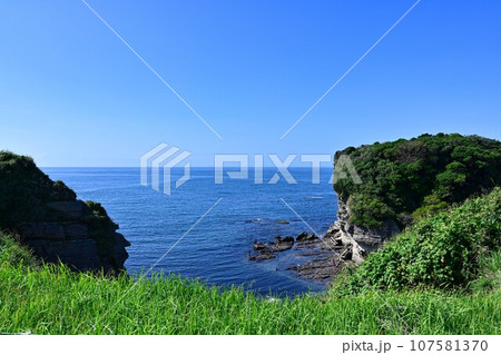 鵜原理想郷のリアス式海岸／千葉県勝浦市 107581370