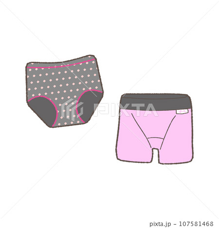 生理用品のイラスト　ショーツ 107581468