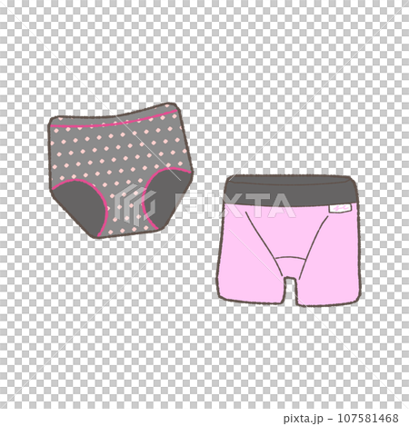 生理用品のイラスト　ショーツ 107581468