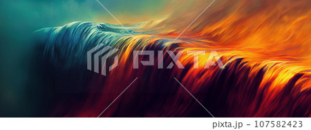 Abstract modern psychicwaves gradinet painting.digital modern background.colorful texture. digital wave background illustration.Textured background. Generative AI. 107582423