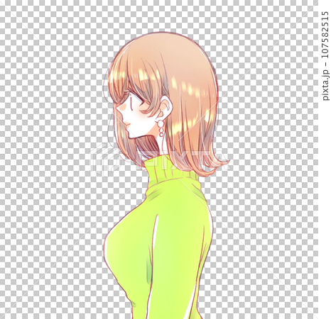 女人側上半身 107582515