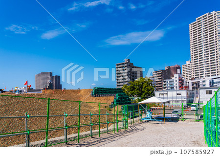 建設工事が進むリニア中央新幹線　神奈川県駅　神奈川県相模原市　 107585927