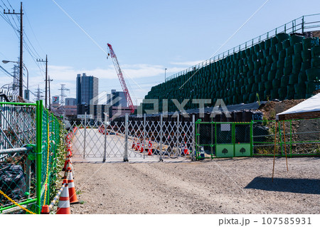 建設工事が進むリニア中央新幹線　神奈川県駅　神奈川県相模原市　 107585931
