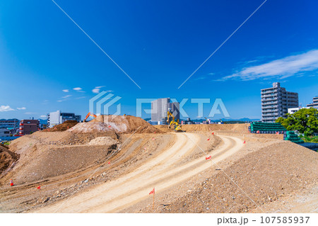 建設工事が進むリニア中央新幹線　神奈川県駅　神奈川県相模原市　 107585937