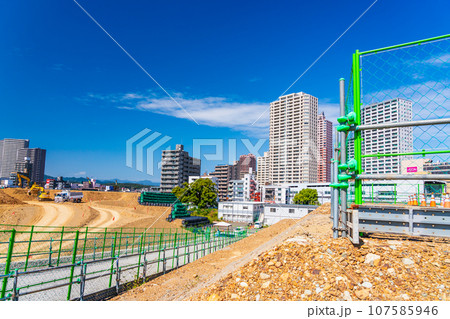 建設工事が進むリニア中央新幹線　神奈川県駅　神奈川県相模原市　 107585946