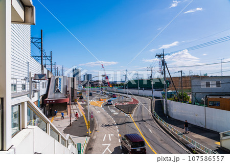 建設工事が進むリニア中央新幹線　神奈川県駅　神奈川県相模原市　 107586557