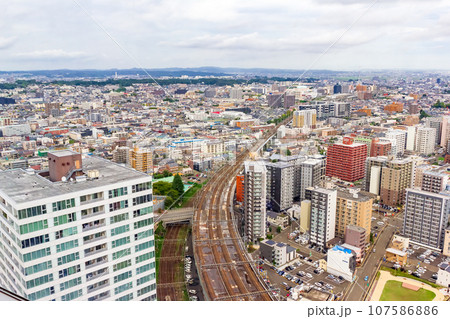 【仙台市】AER 展望テラスから北東側の風景 107586886