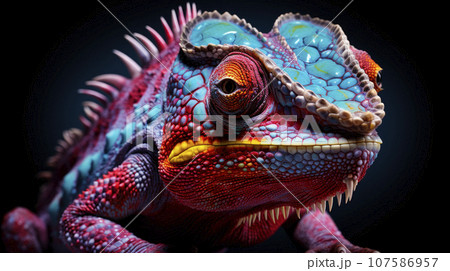 Xtravaganza - Blue Chameleon Wall Mural | Buy online at Abposters.com