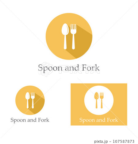 spoon,fork,and knife icon logo vector design template 107587873