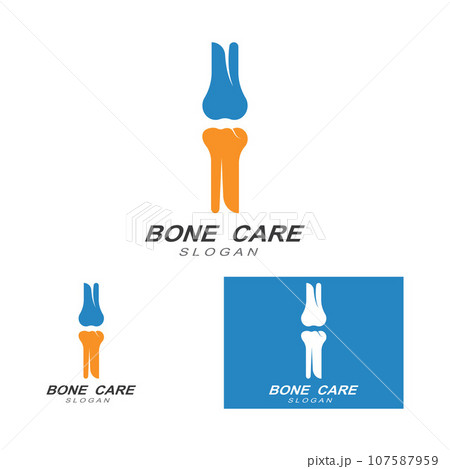 Bone logo icon vector design template illustration Bone logo icon vector design template illustration 107587959