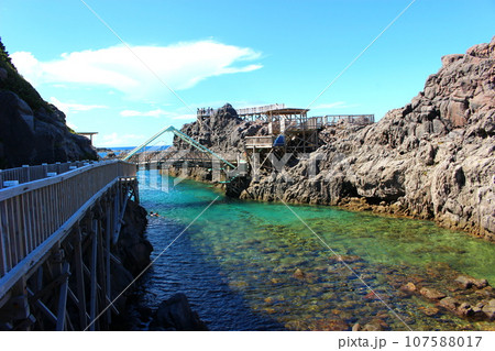 赤崎遊歩道　神津島、伊豆諸島 107588017