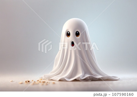 Cute ghost vector design Cute ghost vector design 107590160