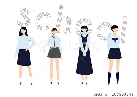 制服ガール 秋 合服 女子 学生 制服 制服ガール 秋 合服 女子 学生 制服 107593343