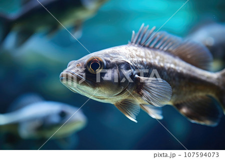 Mesmerizing Underwater Views of Grey Mullets 107594073