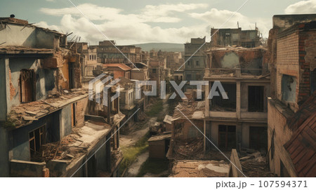 Urban Decay: A Crumbling Cityscape Urban Decay: A Crumbling Cityscape 107594371