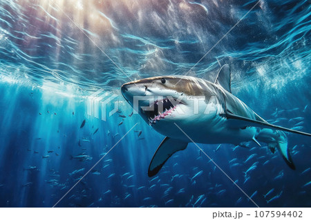 Ocean's Apex Predator Beneath the Waves Ocean's Apex Predator Beneath the Waves 107594402