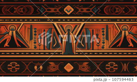 illustration of Egypt texture flat background 107594463