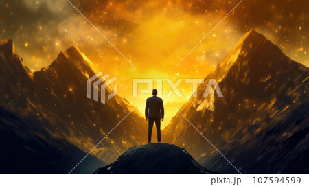 Corporate Dreamer Facing the Glittering Mountain 107594599