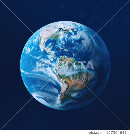 Azure Horizons: A Close-Up of Our Home Planet 107594651