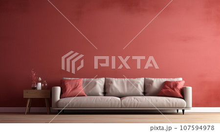 The living room brown pastel toner The living room brown pastel toner 107594978