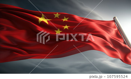 Illustration of China flag 107595524
