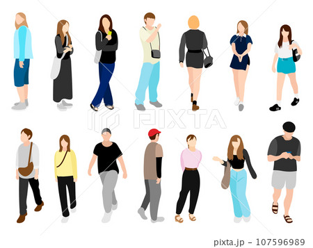 街角にいる若者たち一覧 107596989