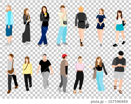 街角にいる若者たち一覧 107596989