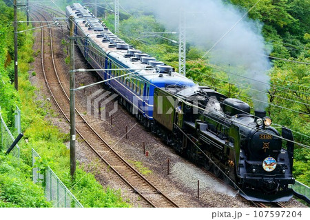 C61で牽引するSLぐんまみなかみ 上越線:上牧~水上 C61で牽引するSLぐんまみなかみ 上越線:上牧~水上 107597204